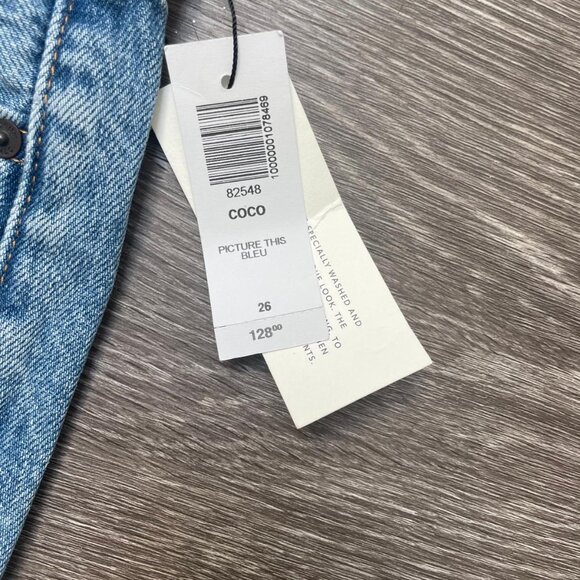 Aritiza Yoko Denim Forum HIgh Rise Slim Jeans 25W 28L Women Brand New - Picture 6 of 6